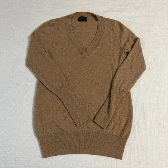 J. Crew V-Neck Cashmere Sweater - Picture 2 of 8
